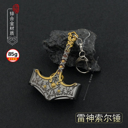 God of War Alloy Game Peripherals Models Pendant Anime Kratos Weapon Metal Replica Miniature Decoration Blade of Chaos Ornaments