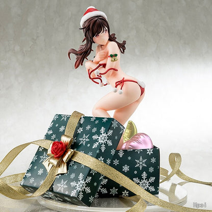 Genuine Original Anime Rent Girlfriend Ichinose Chizuru Figure 24CM PVC Christmas Dress Sexy Bikini Gift Box Model Dolls Toy