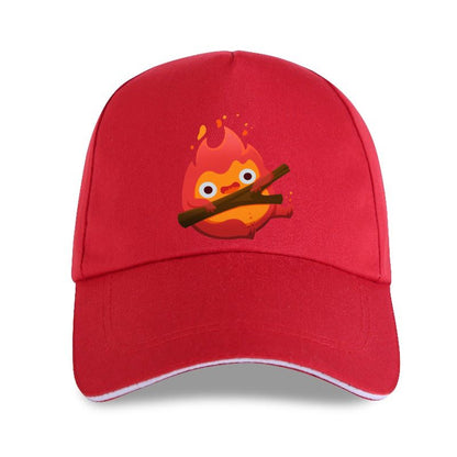 New 2021 The Fire Demon Baseball cap Calcifer Howl Moving Castle Studio Ghibli Men Casual Harajuku Tops Cami