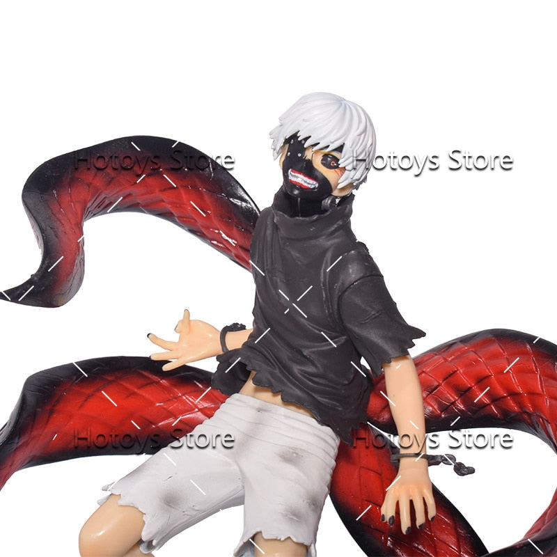 22-24cm Tokyo Ghoul Figure Touka Kirishima Dolls Action Figures Kaneki Ken Two Heads Awakening Figurine Model Toys Birthday Gift