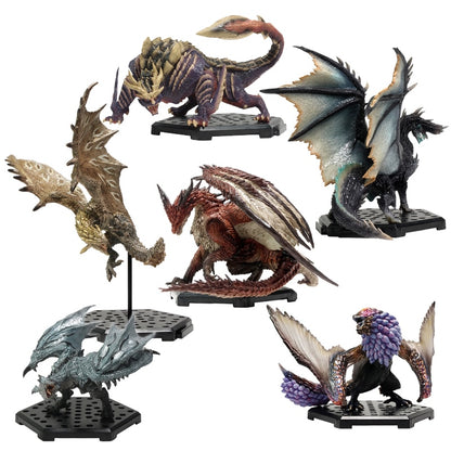 NEW CASHAPON Monster Hunter World Vol:18 Limited PVC Models Dragon Action Figure Japanese Genuine Kids Toy Gifts