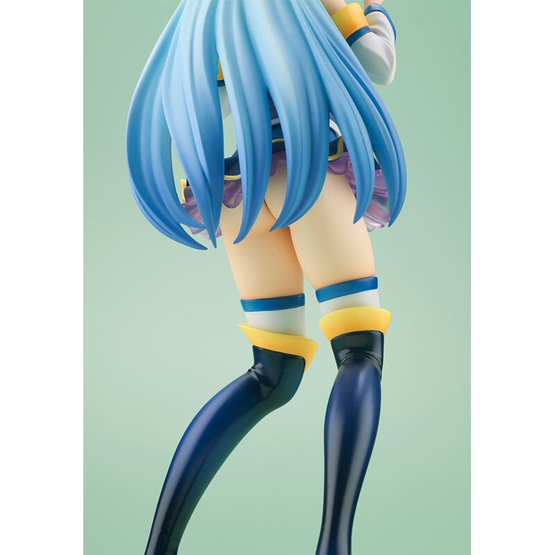 20CM Aqua Anime Konosuba Blessings for a Beautiful World Figure Cute With Fan Girl Standing Megumin Model Toys PVC Collection Gift Doll