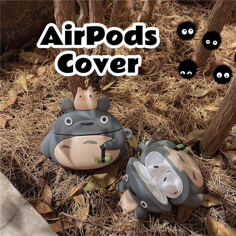 My Neighbour Totoro Case for Airpod 3 Case Airpods Pro 1/2 Silicone Pendant Wireless Bluetooth Earphone Protective Cover Gift