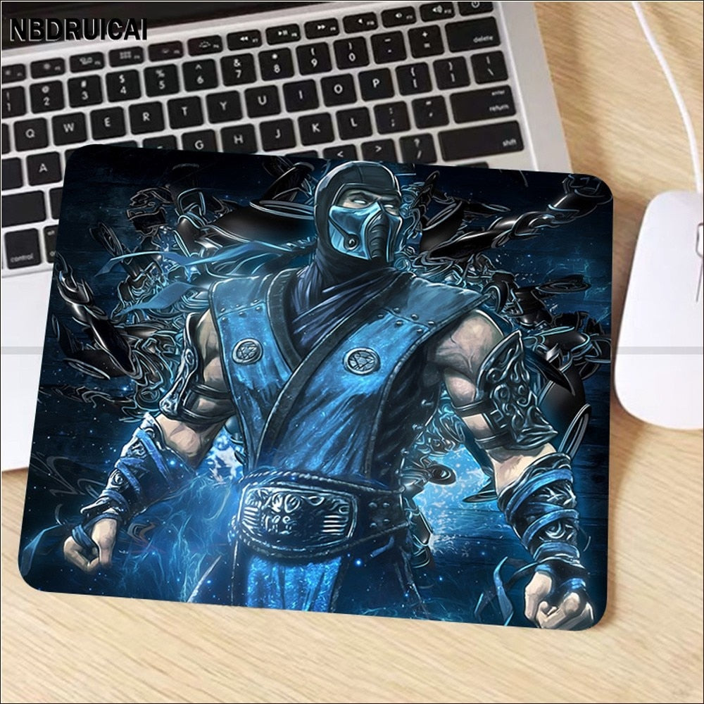 Mortal Kombat Mousepad Rubber Small Cartoon Anime Gaming Mouse Pad Keyboard Mouse Mats Smooth Company For PC Mouse Carpet