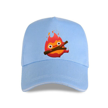 New 2021 The Fire Demon Baseball cap Calcifer Howl Moving Castle Studio Ghibli Men Casual Harajuku Tops Cami