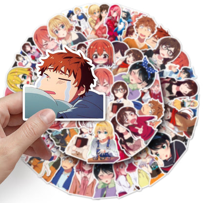 10/50Pcs Anime Rent A Girlfriend Stickers Cute Kawaii Anime Girls Sticker for Laptop Skateboard DIY Toys Decals Motorcycle