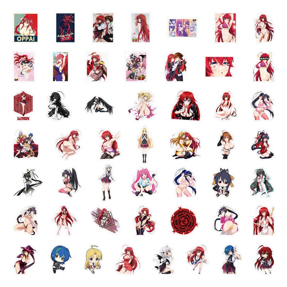 10/30/50/100PCS High School DXD Stickers Hentai Sexy Cute Girl Sticker DIY Laptop Suitcase Phone Notebook Sticker Classic Toys