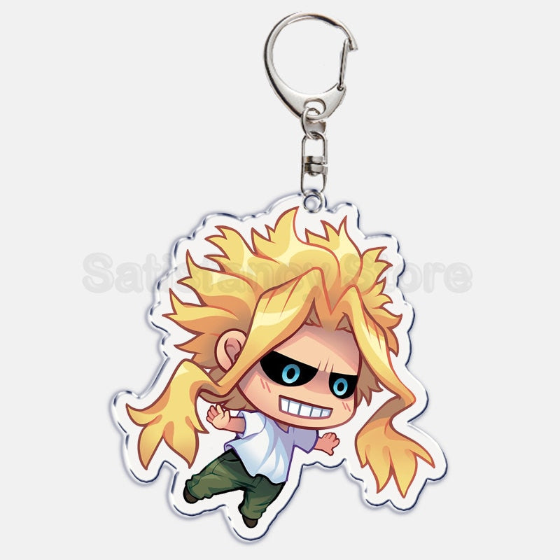 Cute My Hero Academia Anime Keychain Izuku Shouto Midoriya Bakugou Key Chain for Accessories Pendant Key Ring Keychains Gift