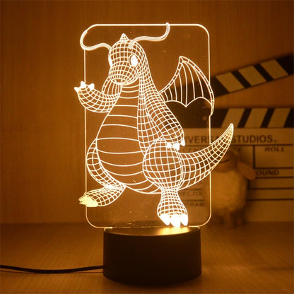 New Pokemon Pikachu Led 3D Night Light Kids Toy Anime Figures Cute Pikachu Bedside Lamp for Children Bedroom Decor Birthday Gift