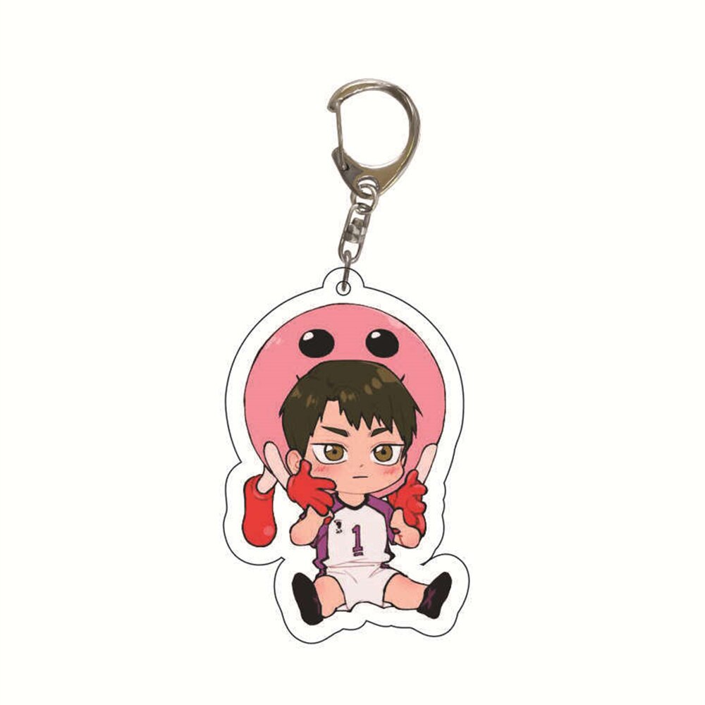 Cartoon Volleyball Boy Key Chain Ring Anime Haikyuu!! Keyring Cute Keychain Sleutelhanger New Keychain Accessories Pendant Gift