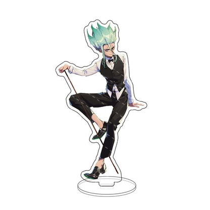 Anime Game Dr. Stone Acrylic Stand Action Figure Toy Ishigami Senkuu PVC Desktop Stand Model Toys Gift Cosply Beauty Collection