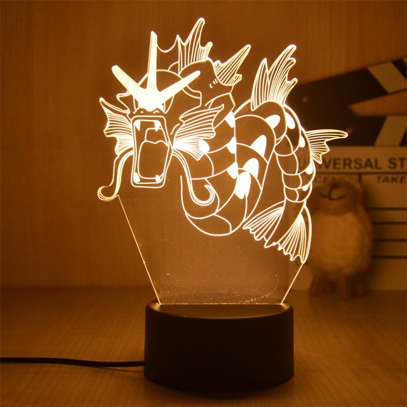 New Pokemon Pikachu Led 3D Night Light Kids Toy Anime Figures Cute Pikachu Bedside Lamp for Children Bedroom Decor Birthday Gift