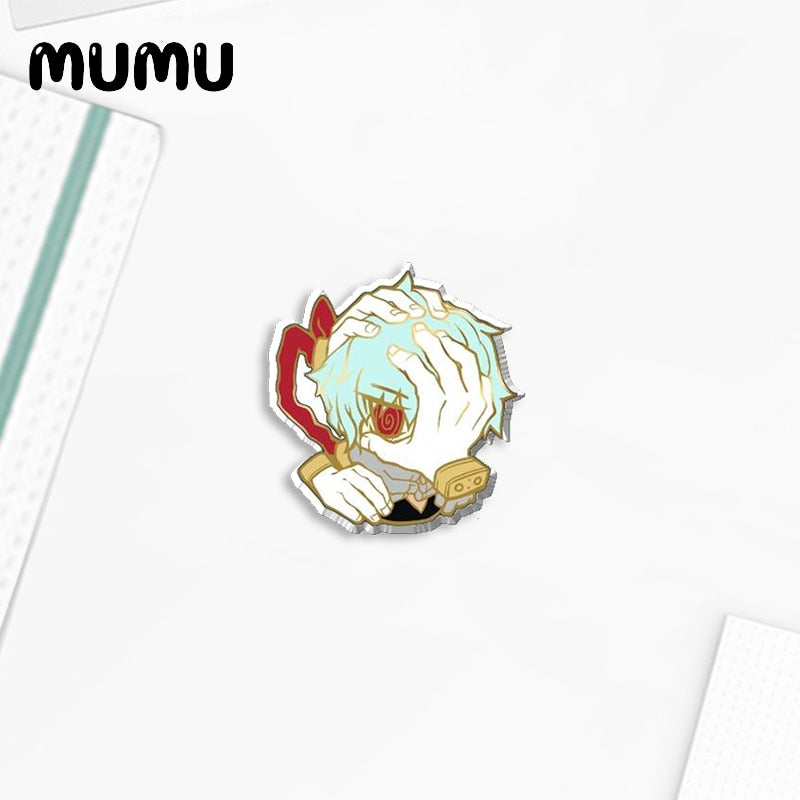 2022 New Anime My Hero Academia Lapel Pin Cute Deku Todoroki Acrylic Brooches Handmade Epoxy Jewelry Shirt Bag Badge