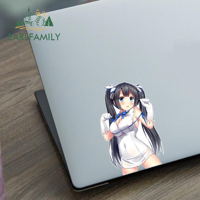 13cm Anime Girl Car Stickers DanMachi - Hestia Bumper Cute Vinyl Decals Personalized Decorative Accessories