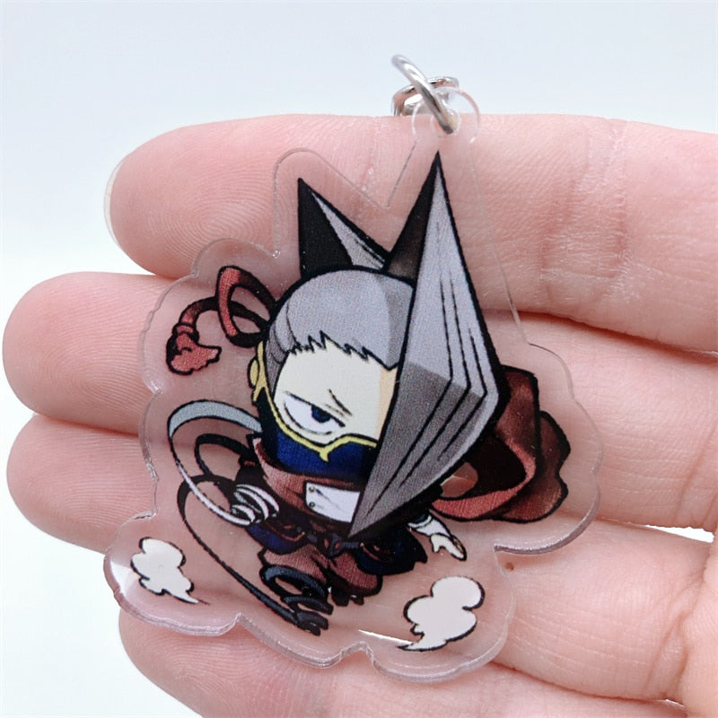 Anime My Hero Academia Cosplay Keychain Accessories Kirishima Eijiro Eraser Head Key Chain Pendant Cartoon Badge