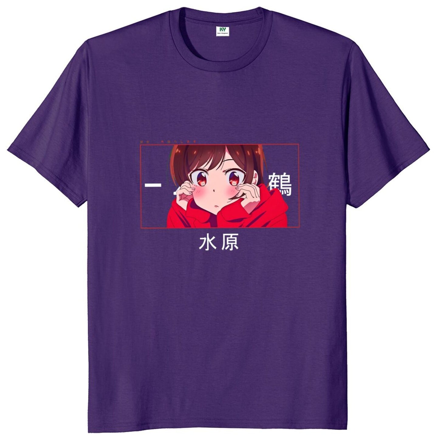 Rent A Girlfriend Anime T Shirt Chizuru Ichinose Kanojo Okarishimasu Japanese Manga Series Classic T-Shirt 100% Cotton EU Size