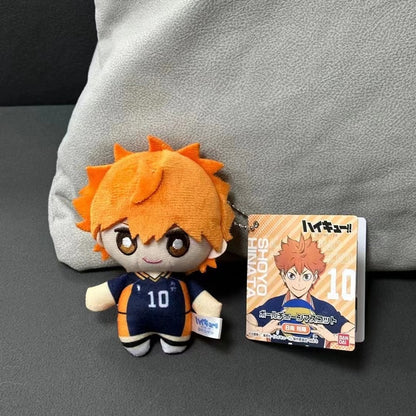 10cm Mini Haikyuu Plush Toy Volleyball Stuffed Doll Hinata Shoyo Tobio Kageyama Yu Nishinoya Plush Pendant Keychain Toy For Gift