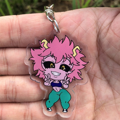 My Hero Academia OCHACO URARAKA Midoriya Izuku Ashido Mina Keychain Cosplay Accessories Pendant Badge Christmas Gifts