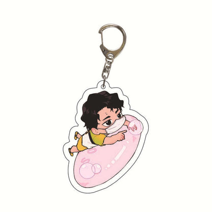 Cartoon Volleyball Boy Key Chain Ring Anime Haikyuu!! Keyring Cute Keychain Sleutelhanger New Keychain Accessories Pendant Gift