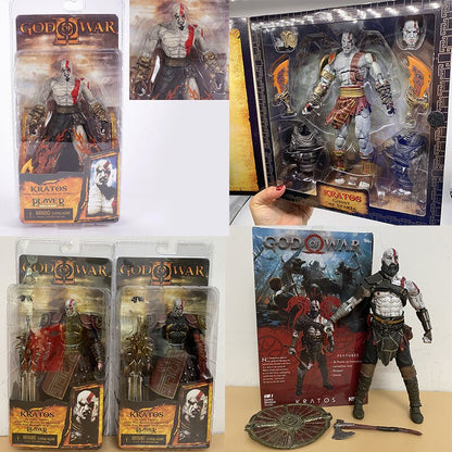 NECA God of War 2 II Action Figure Ghost of Sparta Kratos In Ares Armor W Blades Action Figure Model Toys Doll Gift Boxed