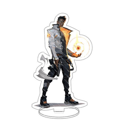 Game Figure Valorant Sage Killjoy Jett Sova Cypher Salvia Acrylic Stand Model Plate Desk Decor Standing Sign Figures Fans Gifts