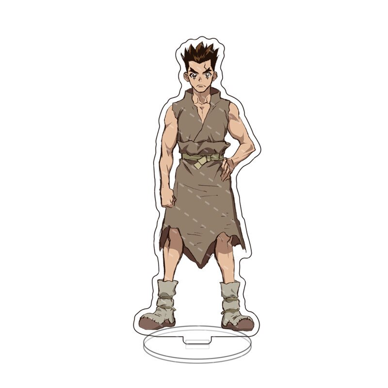 Anime Game Dr. Stone Acrylic Stand Action Figure Toy Ishigami Senkuu PVC Desktop Stand Model Toys Gift Cosply Beauty Collection