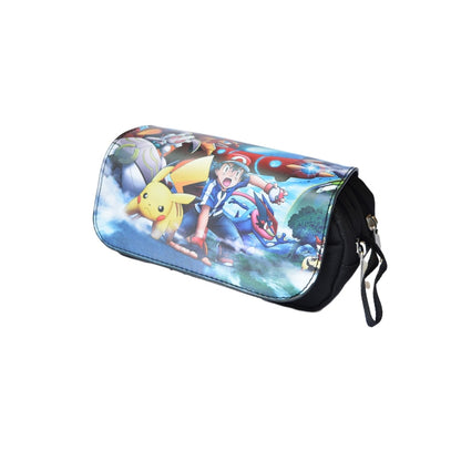 Pokemon Pencil Box Anime cartoon characters Pikachu School Supplies Stationery Schoolbag pencil case Birthday Party Gifts