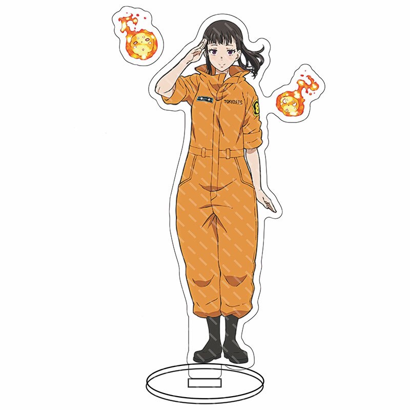 Fire Force Anime Manga Characters Cosplay Acrylic Stand Model Board Desk Interior Decoration Statues Toy Cartoon