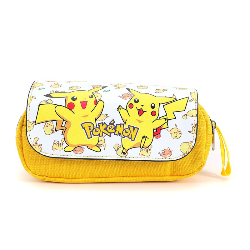 Pokemon Pencil Box Anime cartoon characters Pikachu School Supplies Stationery Schoolbag pencil case Birthday Party Gifts