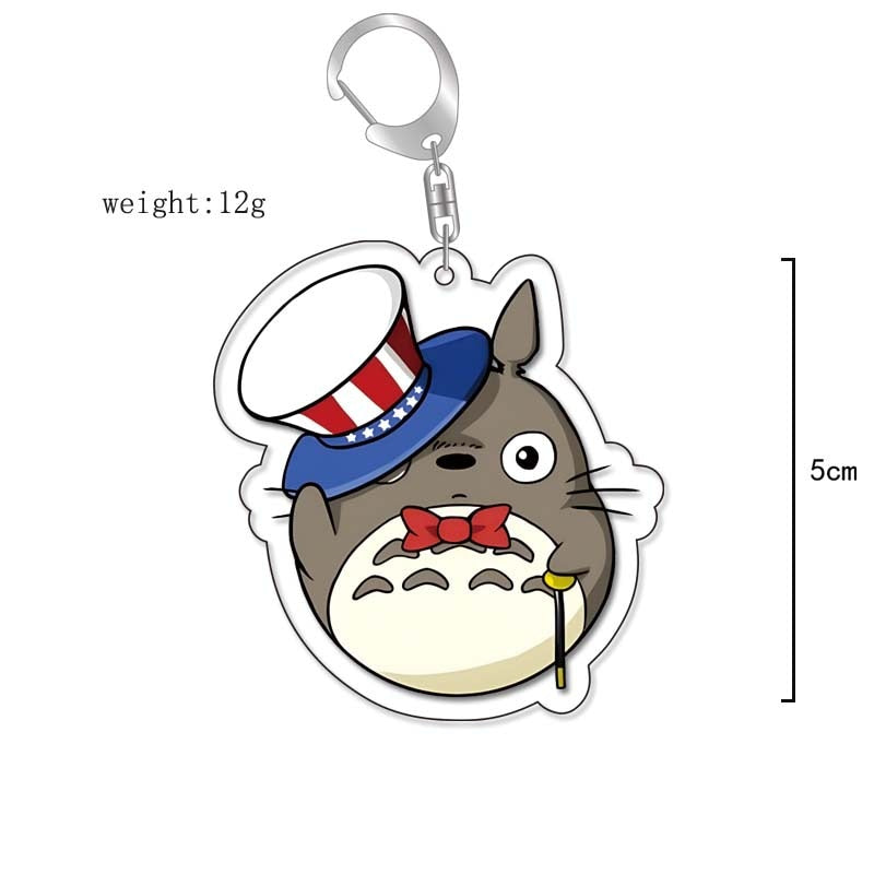 Anime Kiki&#39;s Delivery Service MY NEIGHBOUR TOTORO Spirited Away Cosplay Keychain Acrylic Pendant Backpack Props Accessories Gift