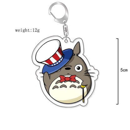 Anime Kiki&#39;s Delivery Service MY NEIGHBOUR TOTORO Spirited Away Cosplay Keychain Acrylic Pendant Backpack Props Accessories Gift