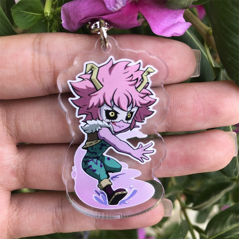 Anime My Hero Academia Ashido Mina Ojiro Mashirao Keychain Cosplay Accessories Pendant Badge