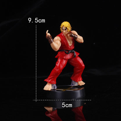 9.5cm Game Street Fighter Figure Ryu Ken Action Figures Room Decor Birthday Gift PVC Collection Toys For Boys