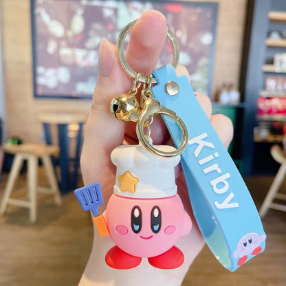 Cartoon Waddle Dee Doo Game Sweet Pink Kirby Anime Pendant Kabi  Keychian Children Birthday Gifts Women Car Bag Key Chian Girls