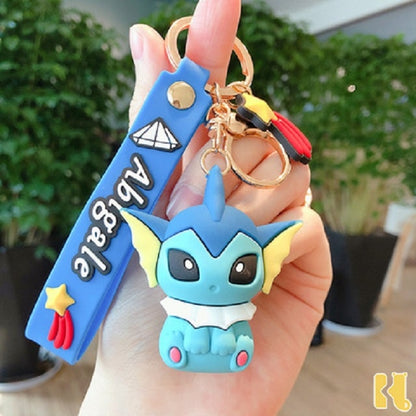 Pokemon Anime Figure Pikachu Keychain Toy Pet Eevee Leafeon Sylveon Flareon Umbreon Vaporeon Espeon Glaceon Jolteon Kids Gifts