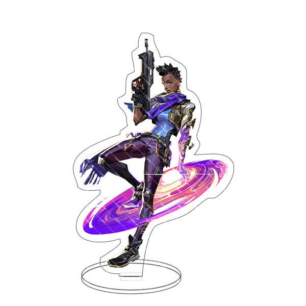 Game Figure Valorant Sage Killjoy Jett Sova Cypher Salvia Acrylic Stand Model Plate Desk Decor Standing Sign Figures Fans Gifts