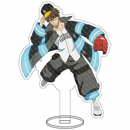 Fire Force Anime Manga Characters Cosplay Acrylic Stand Model Board Desk Interior Decoration Statues Toy Cartoon