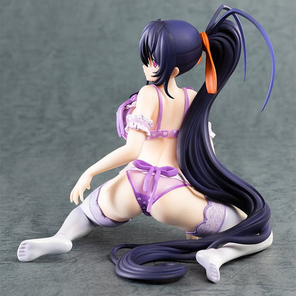 High School DxD HERO Kneeling Posture Figures Akeno Himejima Hot Girl 1/7 PVC Anime Action Figure Toys Collection Model Toy Gift