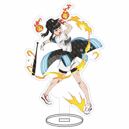 Fire Force Anime Manga Characters Cosplay Acrylic Stand Model Board Desk Interior Decoration Statues Toy Cartoon