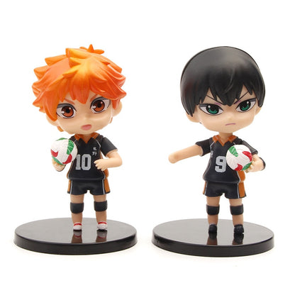 6Pcs Haikyuu!! Doll Model Toy Oikawa Tooru Kenma Kozume Anime Figures Q Version Doll Model Toys Ornaments Gift Cartoon Pvc Dolls