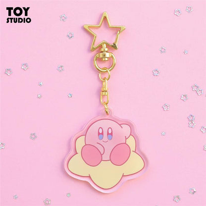 5Cm Kawaii Cartoon Cute Airpods Kirby Star Keychain Acrylic Badge Mini Keychain Pendant Pendant Girl Gift