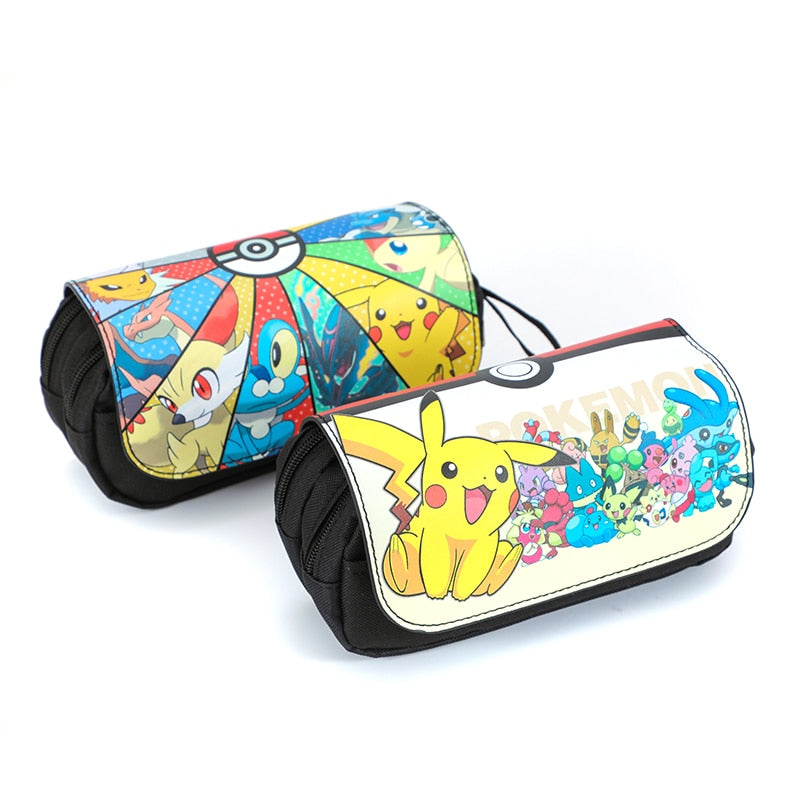 Pokemon Pencil Box Anime cartoon characters Pikachu School Supplies Stationery Schoolbag pencil case Birthday Party Gifts