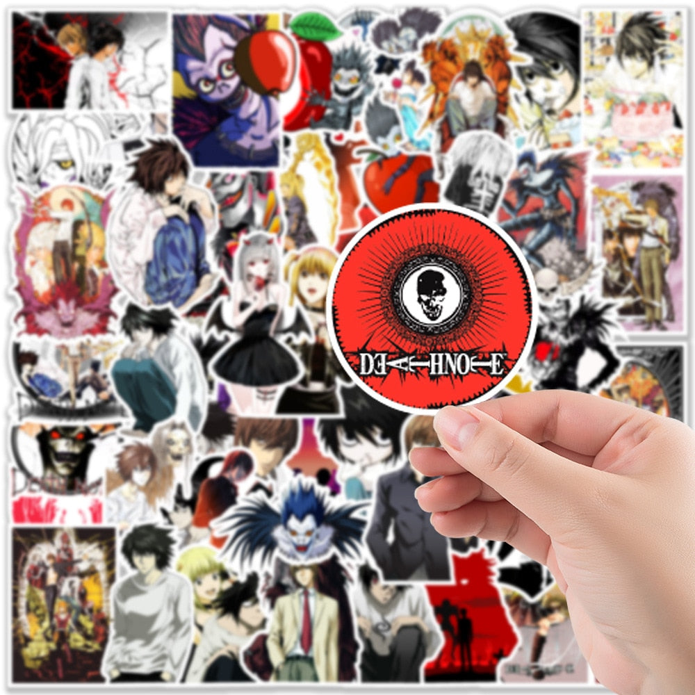 10/30/50pcs Anime DEATH NOTE Graffiti Stickers Laptop Luggage Motorcycle Phone Skateboard Helmet DIY Toys Kids Decal Stickers