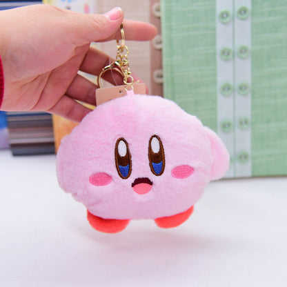 NEW Kawaii Anime Cartoon Star Kirby Plush Cosmetic Bag Cute Pink Plush Portable Storage Bag Coin Purse Girl&amp;Child Holiday Gifts