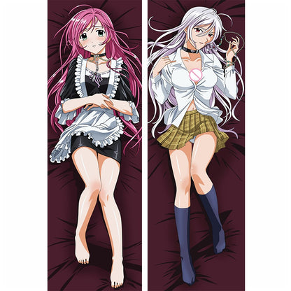 MMF Rosario + Vampire Sexy Shirayuki Mizore &amp; Akashiya Moka Pillow Cover Rosario to Vampire Capu 2 Dakimakura Body Pillowcase