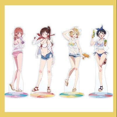 Anime Rent A Girlfriend Sarashina Ruka Nanami Mami Ichinose Chizuru Figure Doll Girl Friend Acrylic Stand Model Cosplay Toy Gift