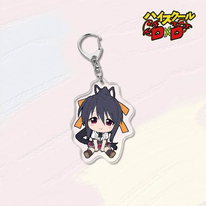 KeyChain Men High School DxD Key Chain Women Acrylic Car Cosplay Japanese Key Ring Rias Gremory Pendant Party Charm Kids Gift