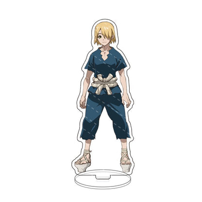 Anime Game Dr. Stone Acrylic Stand Action Figure Toy Ishigami Senkuu PVC Desktop Stand Model Toys Gift Cosply Beauty Collection