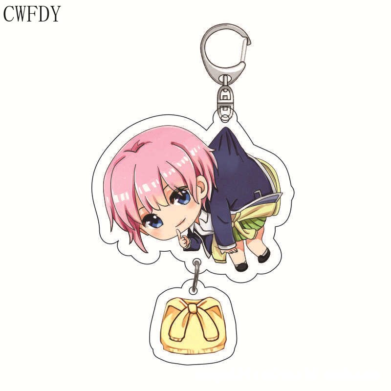 The Quintessential Quintuplets Keychain Anime Figure Nakano Ichika Nino Miku Yotsuba Itsuki Sisters Acrylic Charm Key Chain Gift