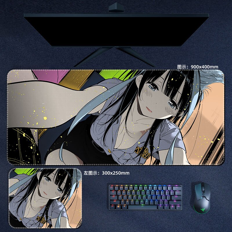 Anime Rent A Girlfriend Mouse Pad Ichinose Chizuru Mami Sumi Ruka Mousepad Computer Laptop Gamer Pad Gaming Accessories Desk Mat